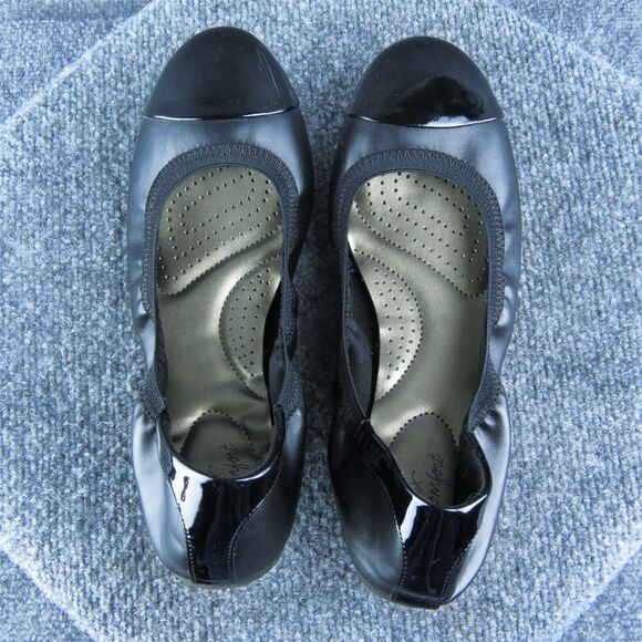 Dexflex Comfort Women Ballet Shoes Size 11 Medium Black Synthetic Slip On - Picture 6 of 9